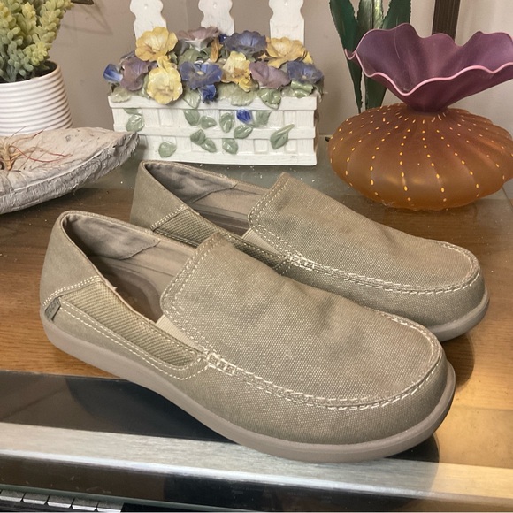 CROCS MENS SANTA CRUZ 2 LOAFERS SZ 10 - Picture 1 of 7